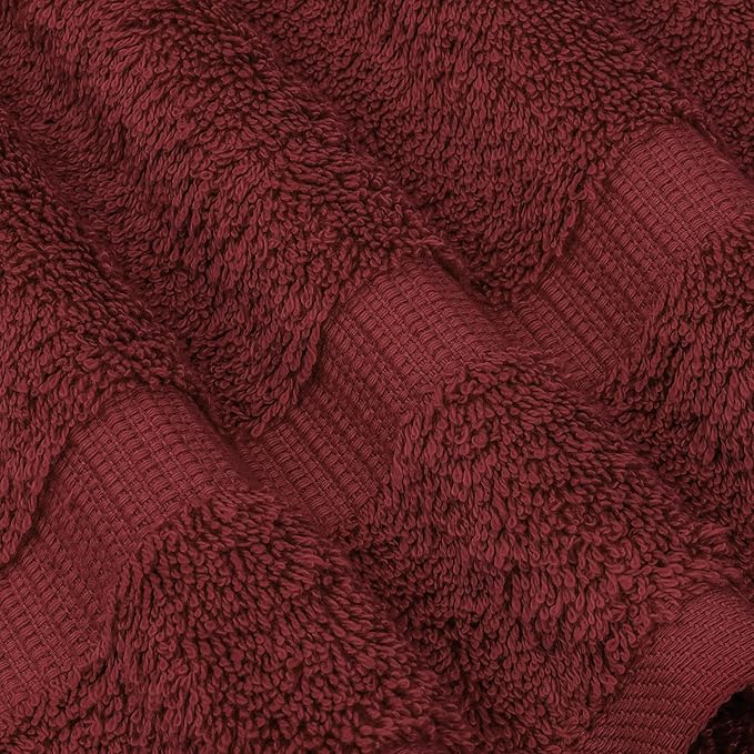 Chakir Turkish Linens | Hotel & Spa Quality 100% Cotton Luxury Turkish Towels | Soft & Absorbent (30x60 Inches Extra Large Bath Towels, Set of 4 - Cranberry)