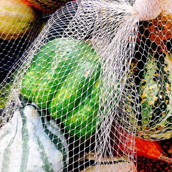 100Pcs 24’’ Reusable Mesh Produce Bags, Onion Fruits Net Bags and Seafood Boil Bag for Crab Clam Crawfish, Mesh Storage Bag for Grocery Shopping Storage of Fruits Vegetable Seafood & Garden Produce