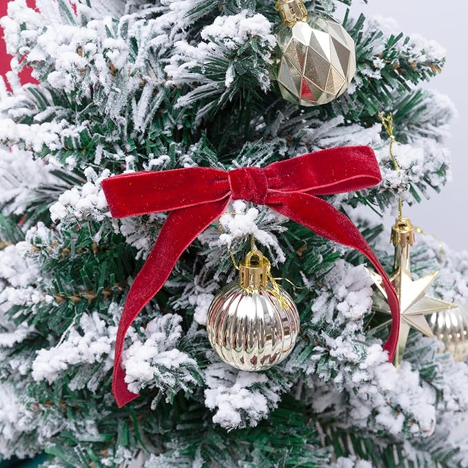 Vintage Red Velvet Ribbon, 5/8 Inch X 25Yd