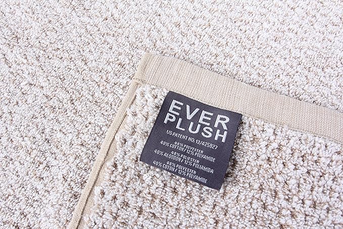 Everplush Diamond Jacquard Quick Dry Bath Towel,1Pack,Khaki