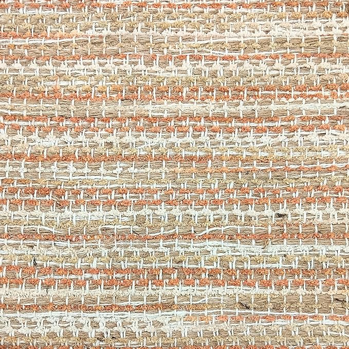 Hausattire Woven Table Placemats Set of 4 - Rust, Jute Boho Outdoor Table Mats for Kitchen Dining Decoration | Easy Clean Heat Resistant Farmhouse Dinner Placemat for Thanksgiving Decor - 13x19 Inch
