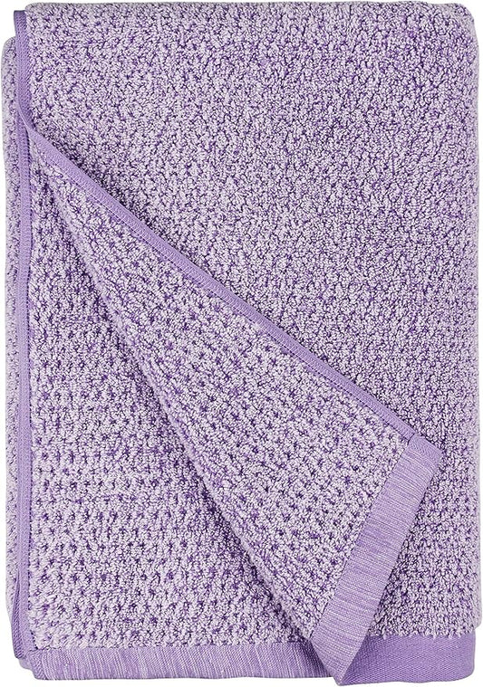 Everplush Diamond Jacquard Quick Dry Bath Towel,1Pack,Lavender