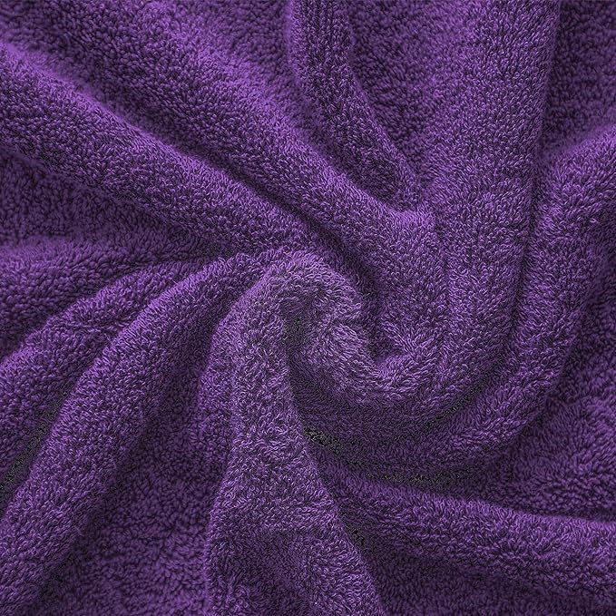 Cotton Paradise 100% Cotton 40x80 Oversized Bath Sheet, Extra Large Turkish Bath Towels for Bathroom, Purple Bathsheet