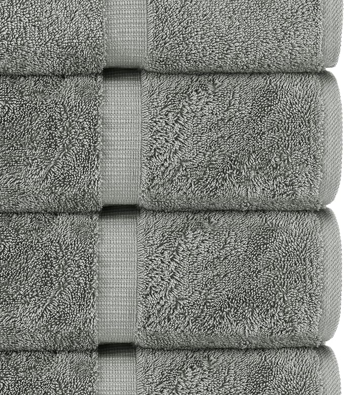 Chakir Turkish Linens Luxury Spa and Hotel Quality Premium Cotton 6-Piece Towel Set (2 x Bath Towels, 2 x Hand Towels, 2 x Washcloths)